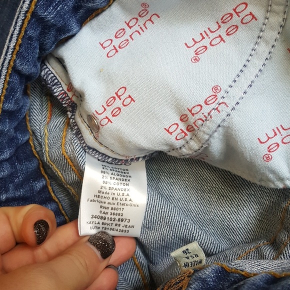 Bebe Distressed Jeans - Picture 8 of 8